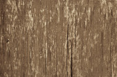 wooden background with brown peeling paint Poster #646524310