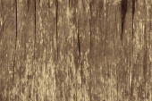 wooden background with brown peeling paint Stickers #646524394