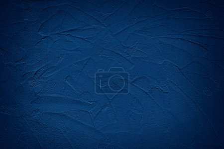Foto de Paredes de hormigón pintado azul oscuro textura - Imagen libre de derechos