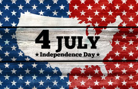 Foto de 4 julio día de la independencia día de fiesta federal en los Estados Unidos - Imagen libre de derechos