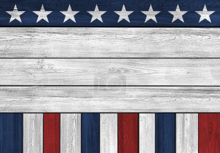 Photo for USA flag concept wooden Background - Royalty Free Image