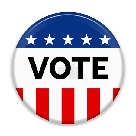 vote, election concept with flag of united states of america 