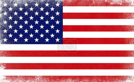 Photo for USA flag background in grunge style - Royalty Free Image