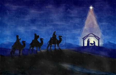 Photo for Christmas Crib the birth of Jesus - Royalty Free Image