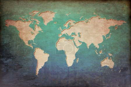 carte du monde, planète Terre
