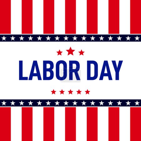 Illustration for USA Labor Day background - Royalty Free Image