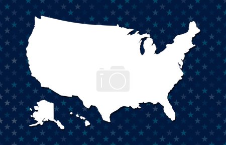 Illustration for USA background vector illustration - Royalty Free Image