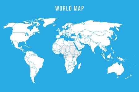 Illustration for World map vector illustration - Royalty Free Image