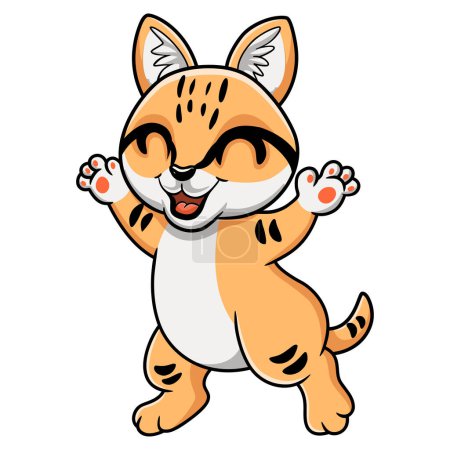 Ilustración de Ilustración vectorial de lindo gato de arena de dibujos animados caminando - Imagen libre de derechos
