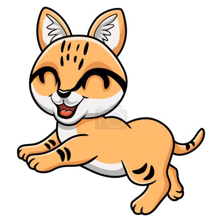 Ilustración de Ilustración vectorial de lindo gato de arena de dibujos animados caminando - Imagen libre de derechos