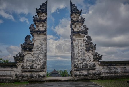 Photo for Gate of Heaven Lempuyang Temple ,cluster of Bali temples on Mount Lempuyang, Bali , Indonesia. They are some of the oldest, most sacred and well-regarded temples - Royalty Free Image