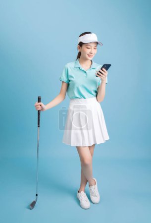 Photo for Image of young Asian female golfer - Royalty Free Image