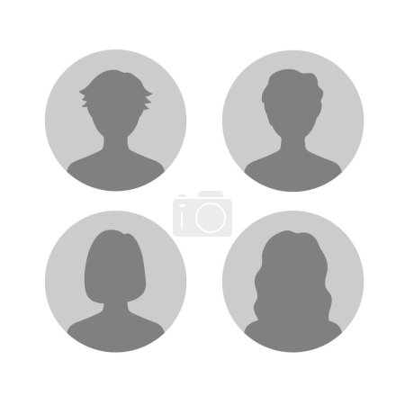 Photo for People Icon Set : Vector - Royalty Free Image