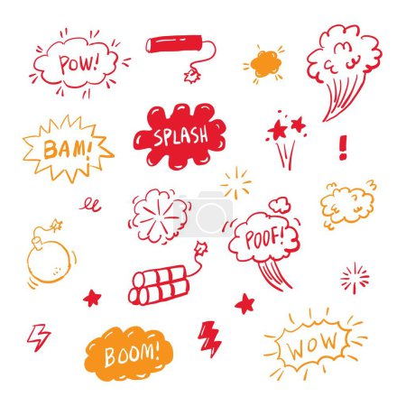 Photo for Bomb illustration set :  vector - Royalty Free Image