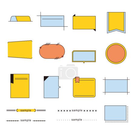 Photo for Geometric pattern frame material : vector - Royalty Free Image