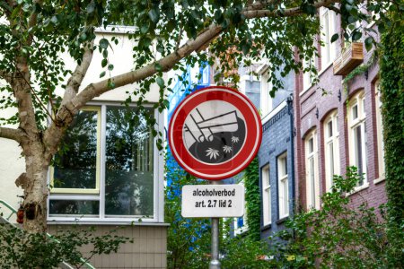 Panneau anti-tabac à Amsterdam, Pays-Bas