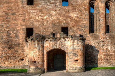 Photo for Linlithgow Palace is located in the Scottish town of Linlithgow, in the county of West Lothian, 24 kilometers northwest of Edinburgh. - Royalty Free Image