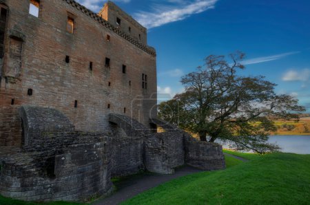 Photo for Linlithgow Palace is located in the Scottish town of Linlithgow, in the county of West Lothian, 24 kilometers northwest of Edinburgh. - Royalty Free Image