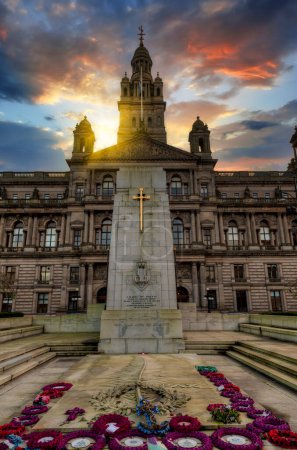 Photo for George Square of Glasgow, Scotland - Royalty Free Image