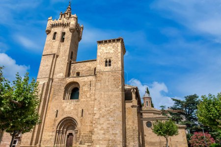 Photo for Church of San Salvador, Ejea de los Caballeros is a Spanish city and municipality in the province of Zaragoza, in the autonomous community of Aragon. It is located in the Cinco Villas region. Spain - Royalty Free Image
