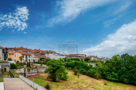 Photo for Montrjeau is a town and commune in the Mediodia-Pyrenees region, Upper Garonne department, in the district of Saint-Gaudens and canton of Montrjeau - Royalty Free Image