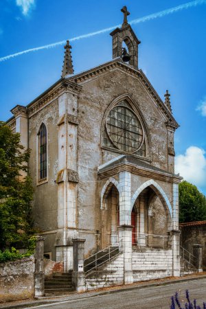Photo for Montrjeau is a town and commune in the Mediodia-Pyrenees region, Upper Garonne department, in the district of Saint-Gaudens and canton of Montrjeau - Royalty Free Image