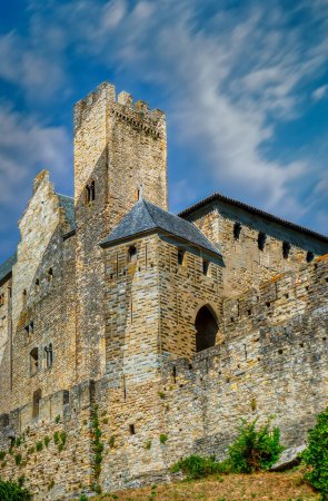 Carcassonne, una ciudad en la cima de una colina en la zona de Languedoc en el sur de Francia, es famosa por su ciudadela medieval.