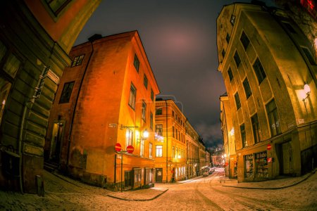 Photo for Stockholm residential area (Sweden). Shooting Location: Sweden, Stockholm - Royalty Free Image
