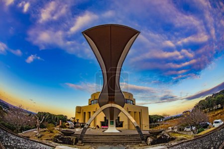 Photo for Observatory of the hill that looks round of the earth. Shooting Location: Chiba prefecture - Royalty Free Image
