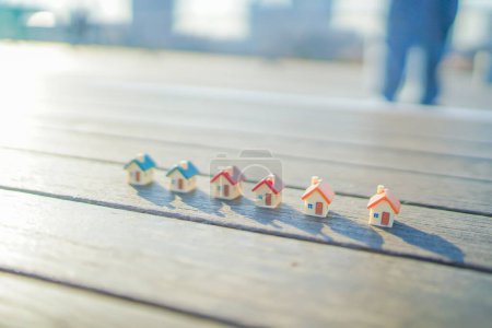 Foto de Colorful miniature house. Shooting Location: Yokohama-city kanagawa prefecture - Imagen libre de derechos