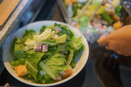 Photo for Image of Caesar salad. Shooting Location: Yokohama City Hodogaya Ward - Royalty Free Image
