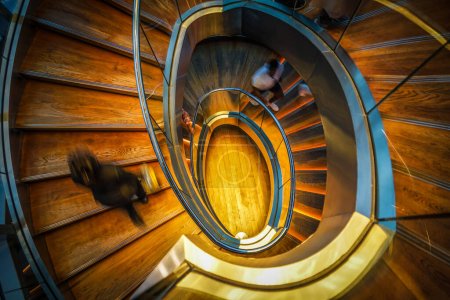 Téléchargez les photos : Élégance dans les escaliers. Lieu de tournage : Dubaï - en image libre de droit