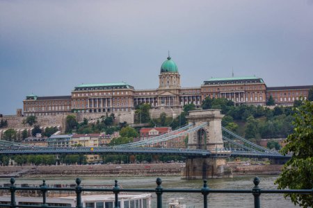 Photo for Secheni Bridge and Buda Castle. Shooting Location: Hungary, Budapest - Royalty Free Image