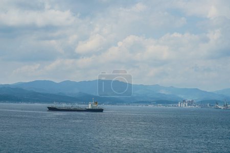 Transport ship and industrial zone. Shooting Location: Hokkaido Hakodate City