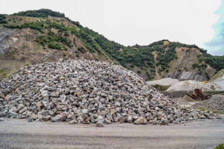 Landscape of the quarry. Shooting Location: Hokkaido