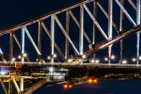 Night view of Sydney Bridge. Shooting Location: Australia, Sydney
