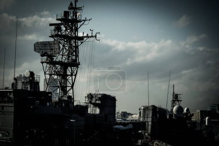 Battleships and sky (Yokohama). Shooting Location: Nishi -ku, Yokohama