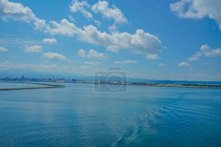 Gulf city landscape and clouds (Aomori). Shooting Location: Aomori