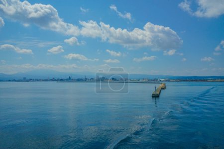 City coastline and clean water (Aomori). Shooting Location: Aomori