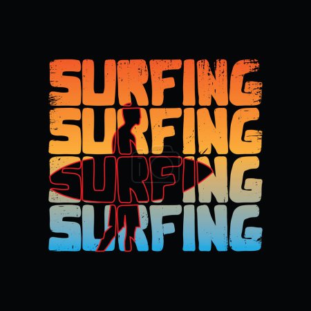 Foto de Tipografía de la ilustración de surf. perfecto para el diseño de la camiseta - Imagen libre de derechos