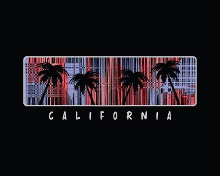 Illustration for California illustration typography. perfect for t shirt design - Royalty Free Image