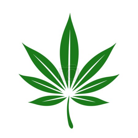 Photo for Cannabis icon. Cannabis or marijuana leaf icon on white background. Vector illustration - Royalty Free Image