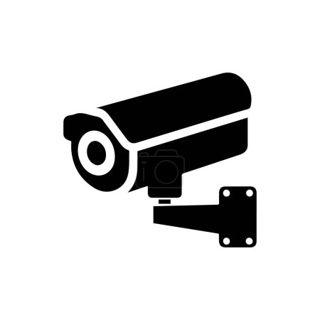 Photo for Surveillance camera icon. Symbol of surveillance camera. Black surveillance camera icon isolated on white background. Vector illustration. - Royalty Free Image