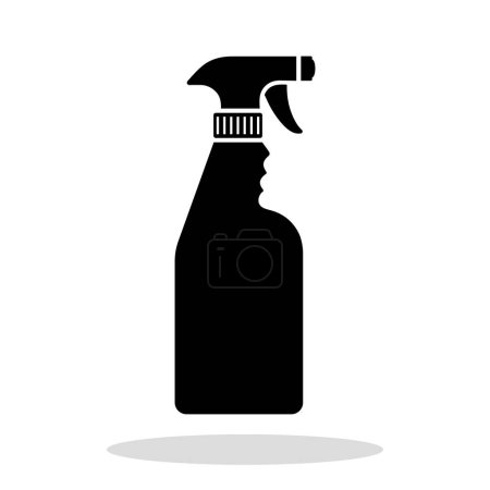 Photo for Spray bottle icon. Black spray bottle symbol in flat graphic design. Vector illustration - Royalty Free Image