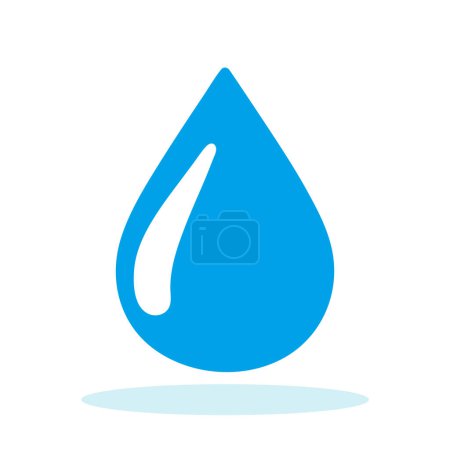 Photo for Water drop icon. Clean water concept. Drinkable water icon isolated on white background. Vector illustration - Royalty Free Image