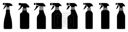 Photo for Spray bottle icon. Set of Spray bottle symbols in flat graphic design. Vector illustration - Royalty Free Image