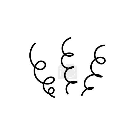 Ilustración de Ansiedad símbolos mano dibujado icono conjunto. Estrés y efectos de línea estupefactos con asombro y miedo vectorial - Imagen libre de derechos