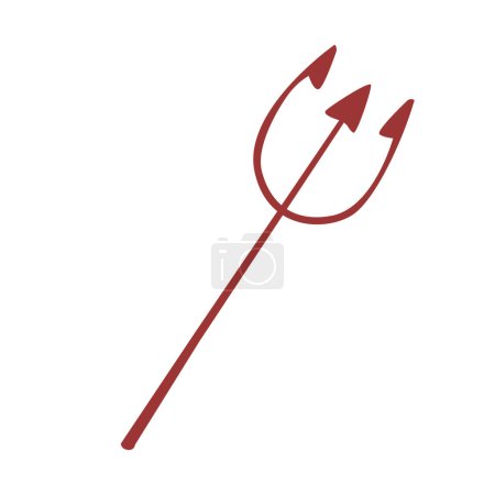 Ilustración de Trident set icon, logo isolated on white background - Imagen libre de derechos