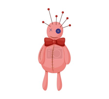 Illustration for Vodoo doll icon vodo evil doll - Royalty Free Image