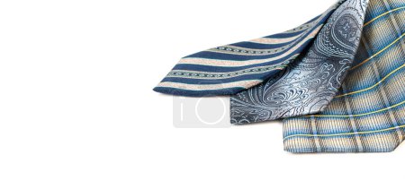 Photo for Colorful ties isolated on a white background - Royalty Free Image